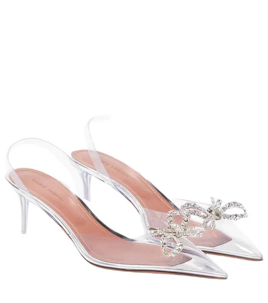 Amina Muaddi Rosie embellished slingback pumps | Image 1 Amina Muaddi Rosie embellished slingback pumps | Image 1