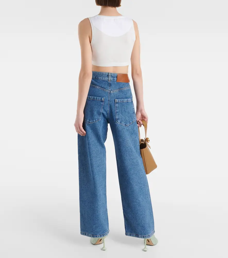 Loewe Anagram high-rise wide-leg jeans | Thumbnail 2 Loewe Anagram high-rise wide-leg jeans | Thumbnail 2