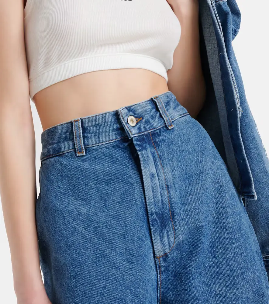 Loewe Anagram high-rise wide-leg jeans | Thumbnail 4 Loewe Anagram high-rise wide-leg jeans | Thumbnail 4