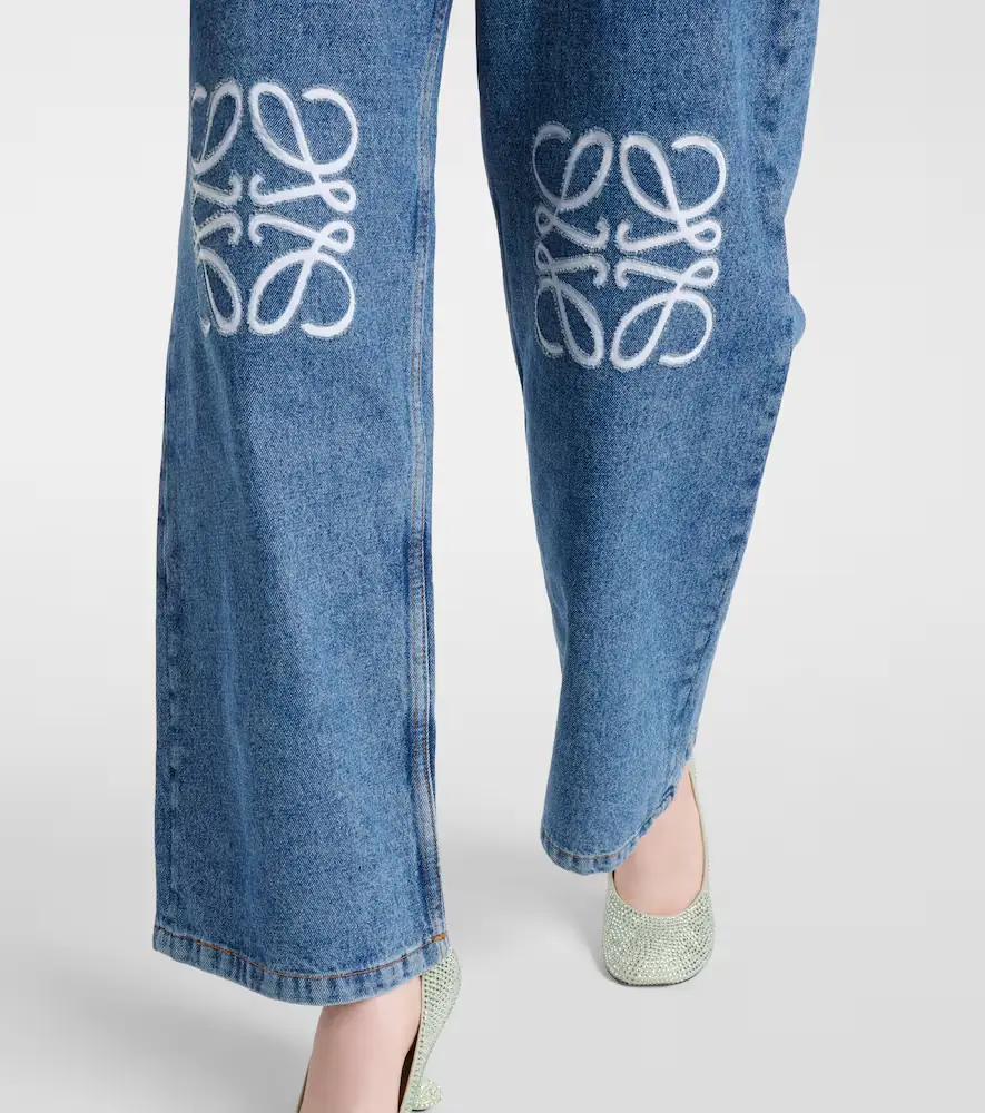 Loewe Anagram high-rise wide-leg jeans | Thumbnail 5 Loewe Anagram high-rise wide-leg jeans | Thumbnail 5