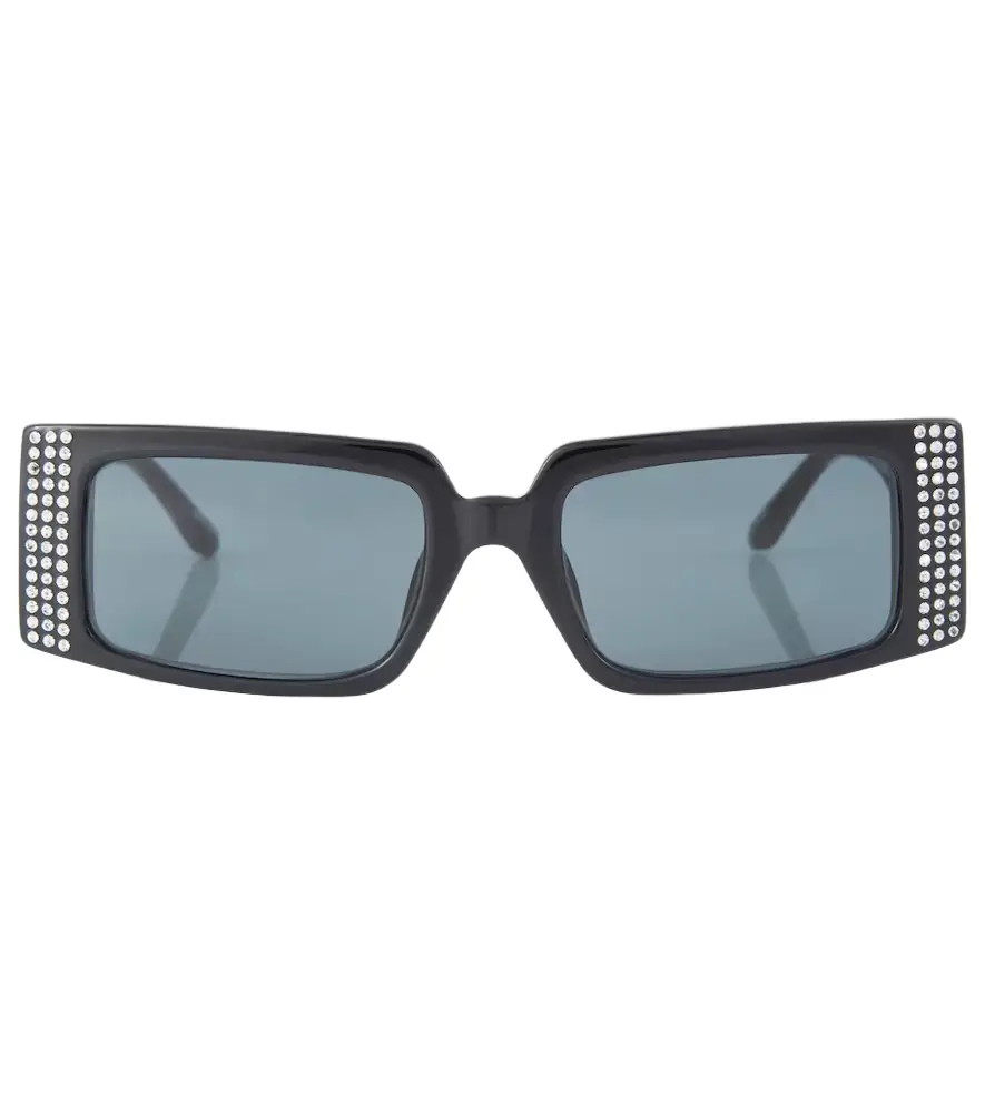 Magda Butrym Crystal-embellished square sunglasses