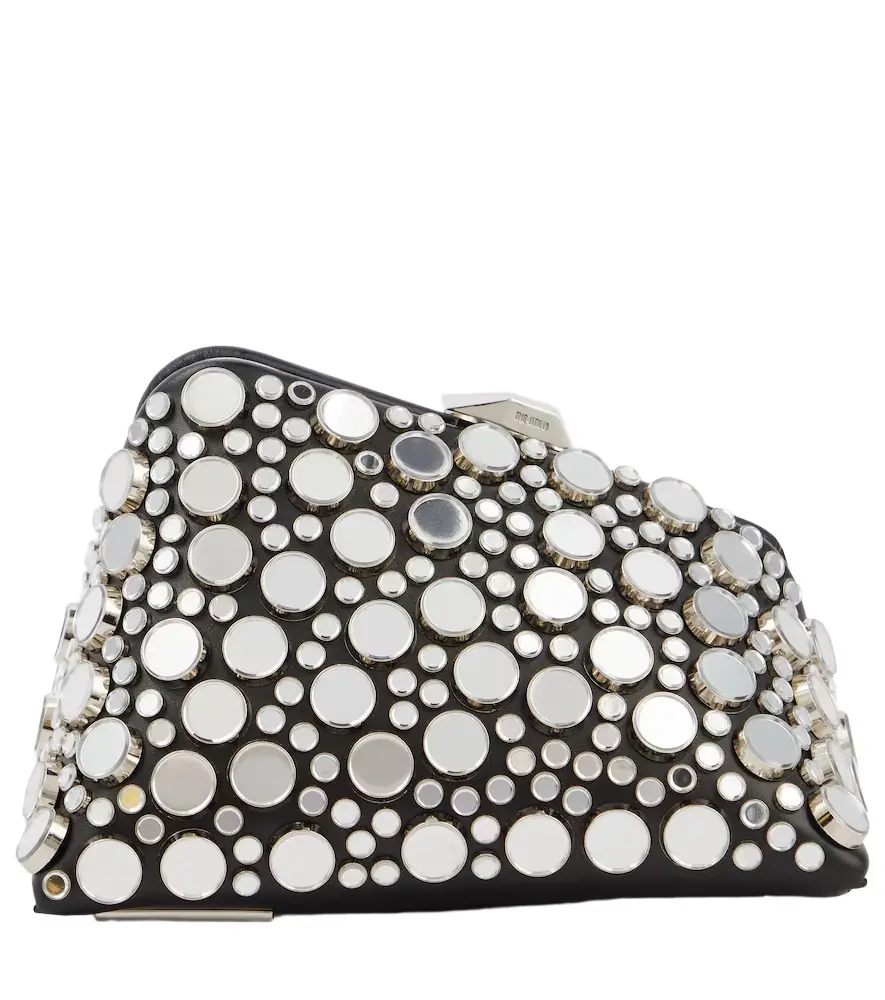 The Attico Midnight Mini studded leather clutch | Image 1 The Attico Midnight Mini studded leather clutch | Image 1