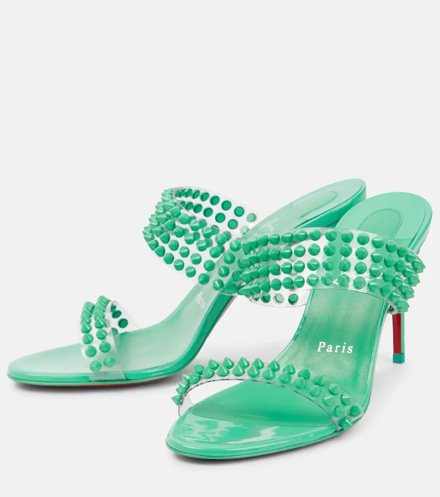 Christian Louboutin Spike Only 85 PVC and leather sandals | Thumbnail 2