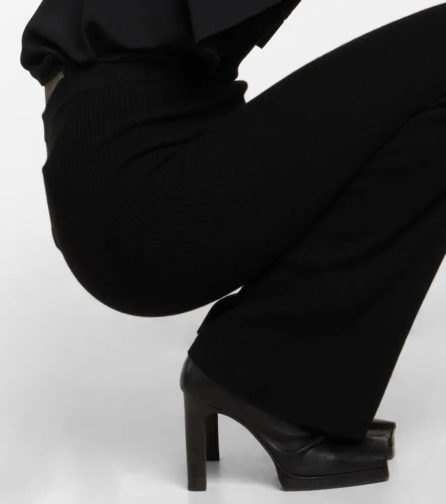 Rick Owens Rib-knit wool-blend pants | Thumbnail 3