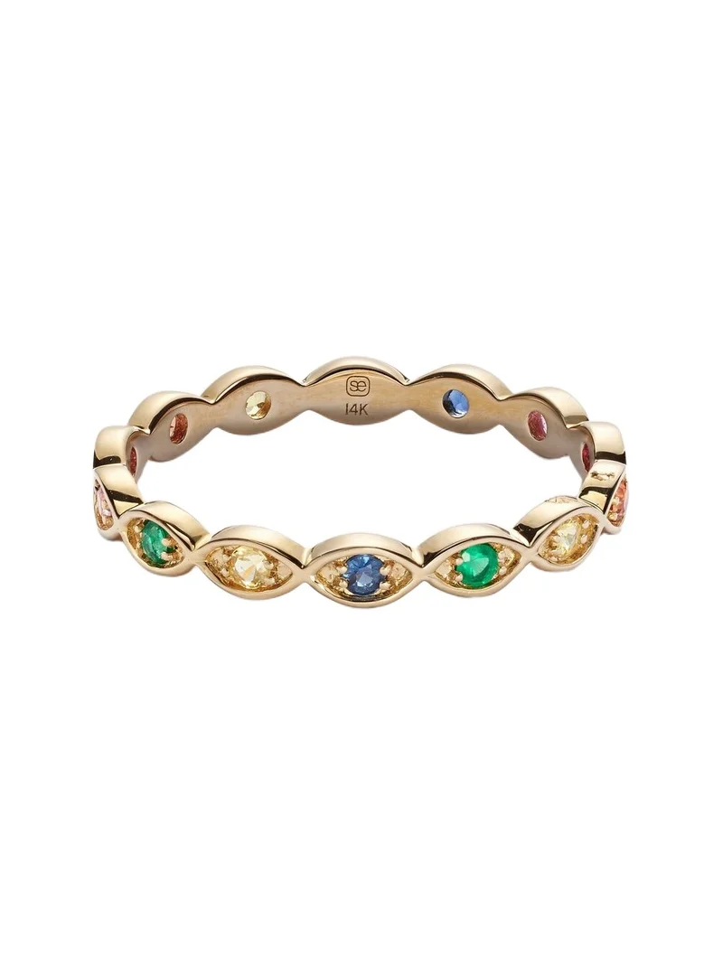 Marquis 14kt yellow gold ring