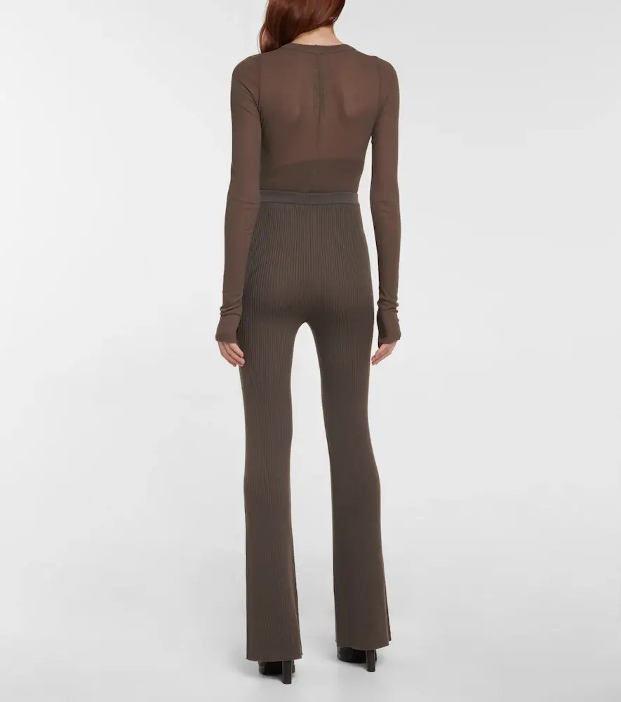 Rick Owens Rib-knit wool-blend pants | Thumbnail 3