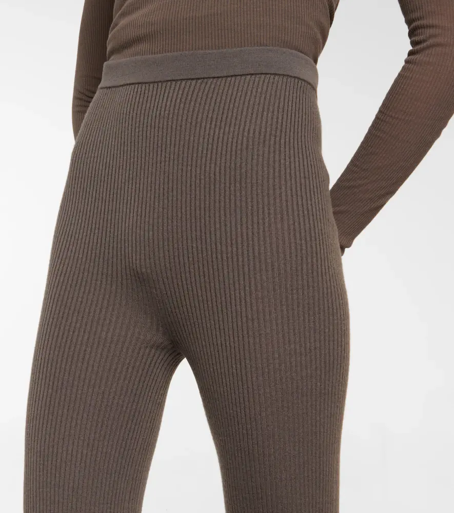 Rick Owens Rib-knit wool-blend pants | Thumbnail 4