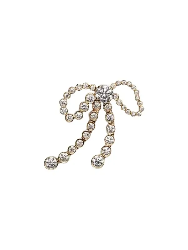 Rosette de Diamant 18kt gold single earring with diamonds Rosette de Diamant 18kt gold single earring with diamonds
