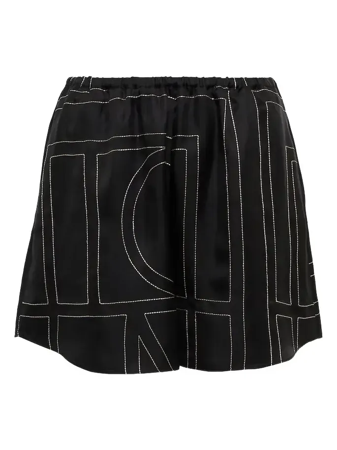 Logo silk shorts Logo silk shorts