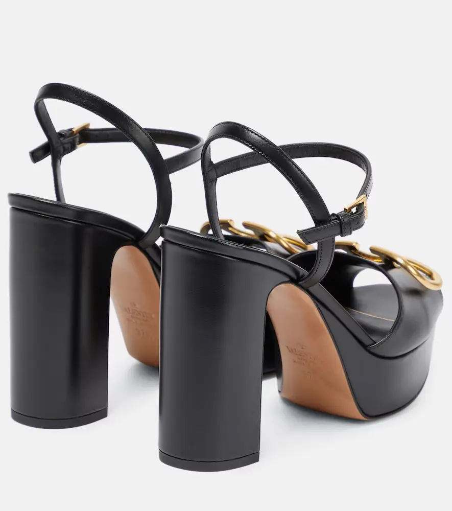 Valentino Garavani VLogo leather platform sandals | Thumbnail 2