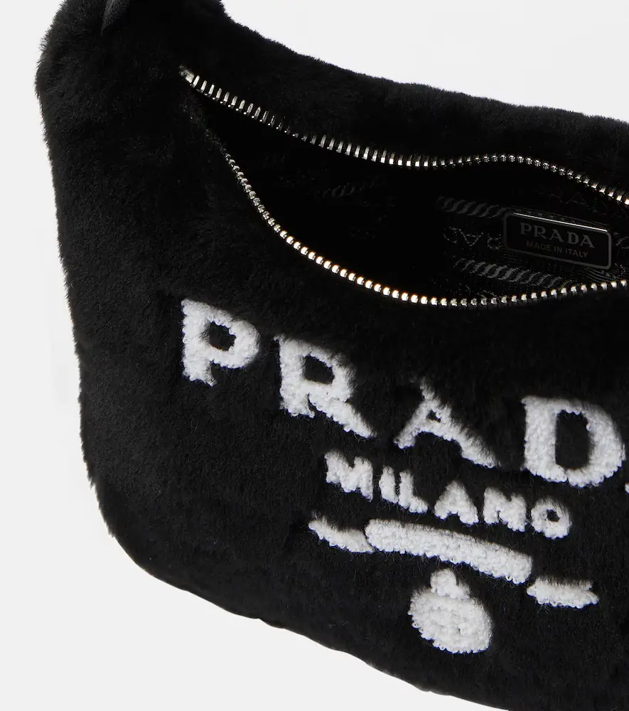 Prada Re-Edition 2000 Mini shearling shoulder bag | Thumbnail 3 Prada Re-Edition 2000 Mini shearling shoulder bag | Thumbnail 3