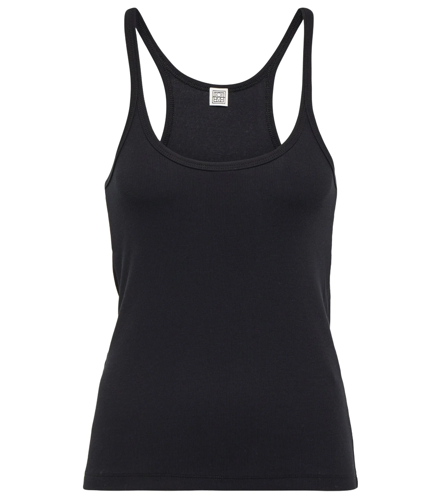 TOTEME Cotton-blend racerback tank top