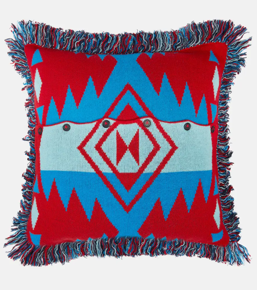 Alanui Icon wool-blend jacquard cushion | Thumbnail 2