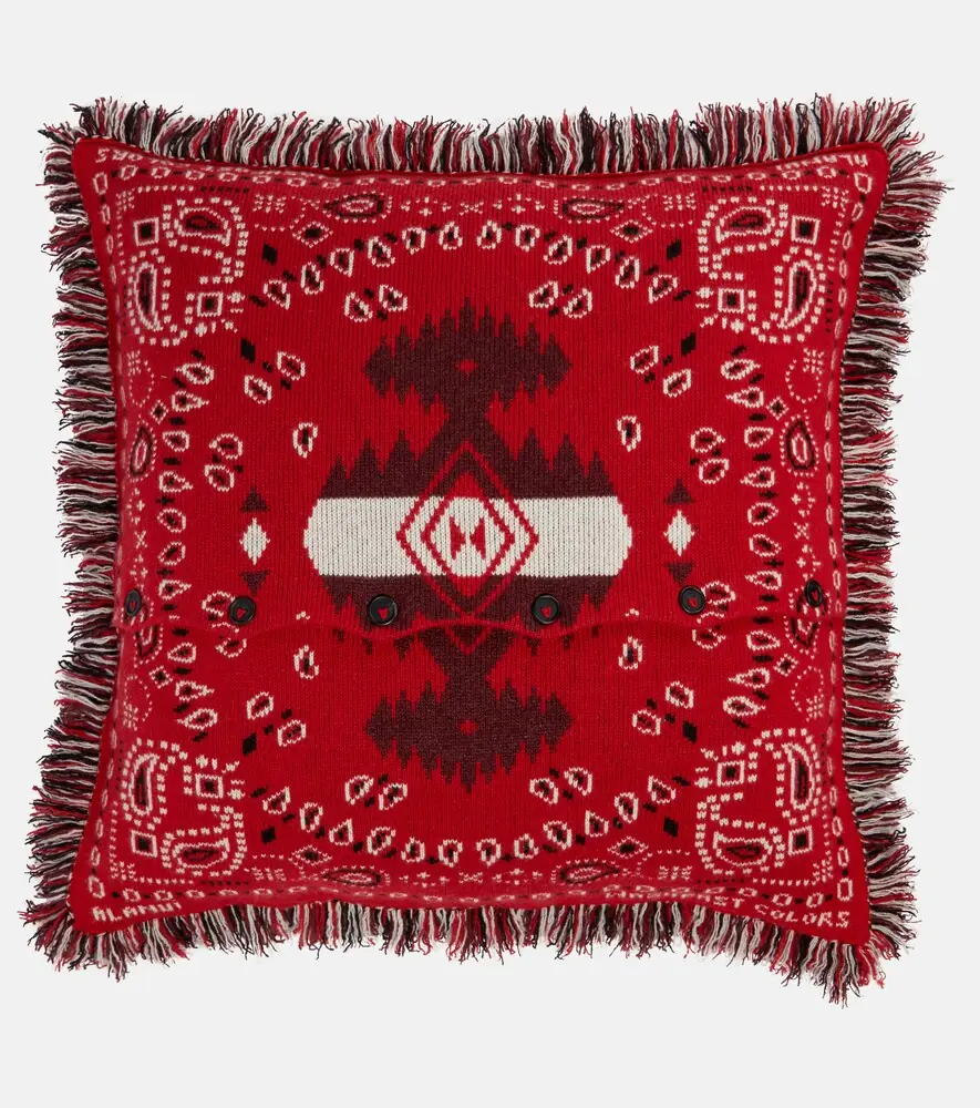 Alanui Bandana jacquard wool-blend cushion | Thumbnail 2 Alanui Bandana jacquard wool-blend cushion | Thumbnail 2