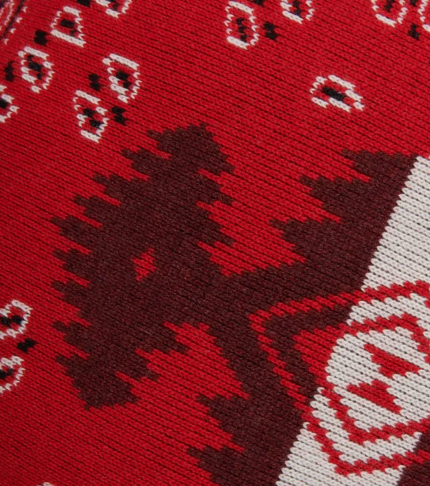 Alanui Bandana jacquard wool-blend cushion | Thumbnail 4 Alanui Bandana jacquard wool-blend cushion | Thumbnail 4