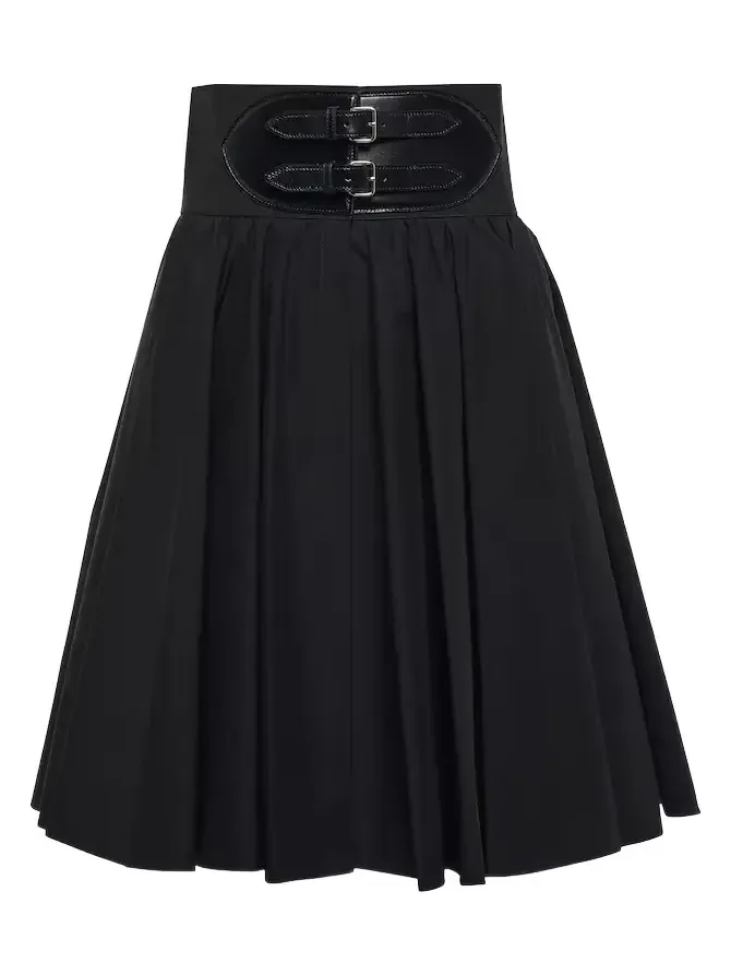 Alaïa Belted cotton skirt