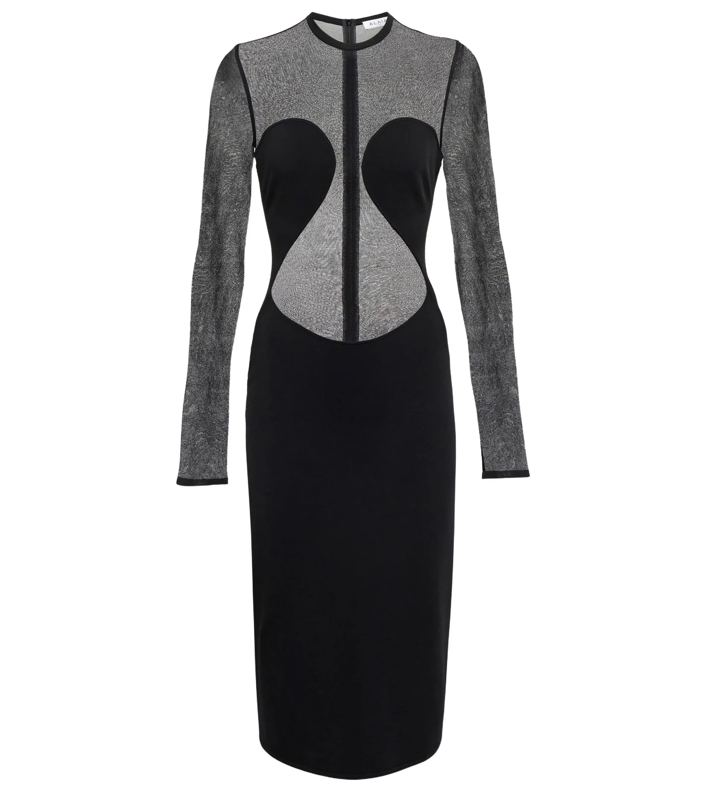 ALAÏA Semi-sheer paneled minidress