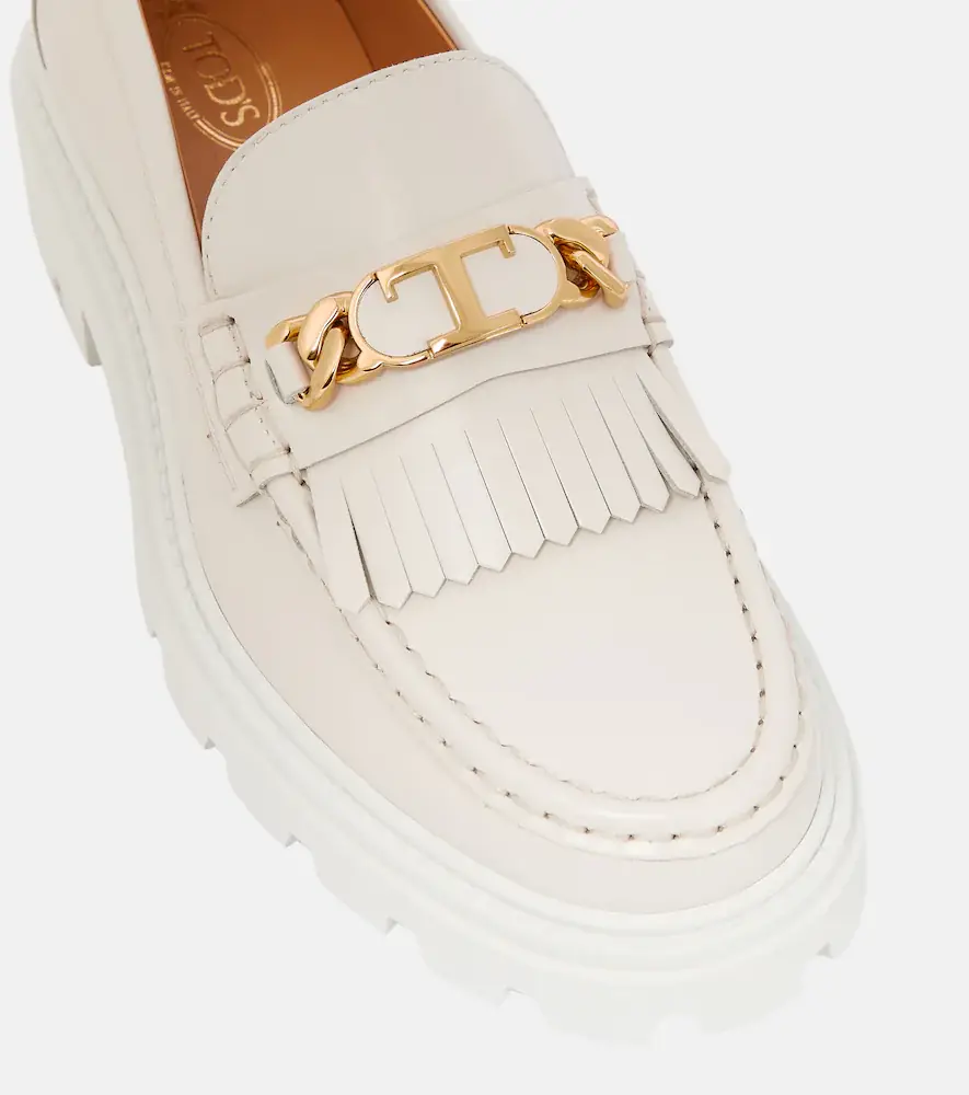 Tod's Fringed leather loafers | Thumbnail 2