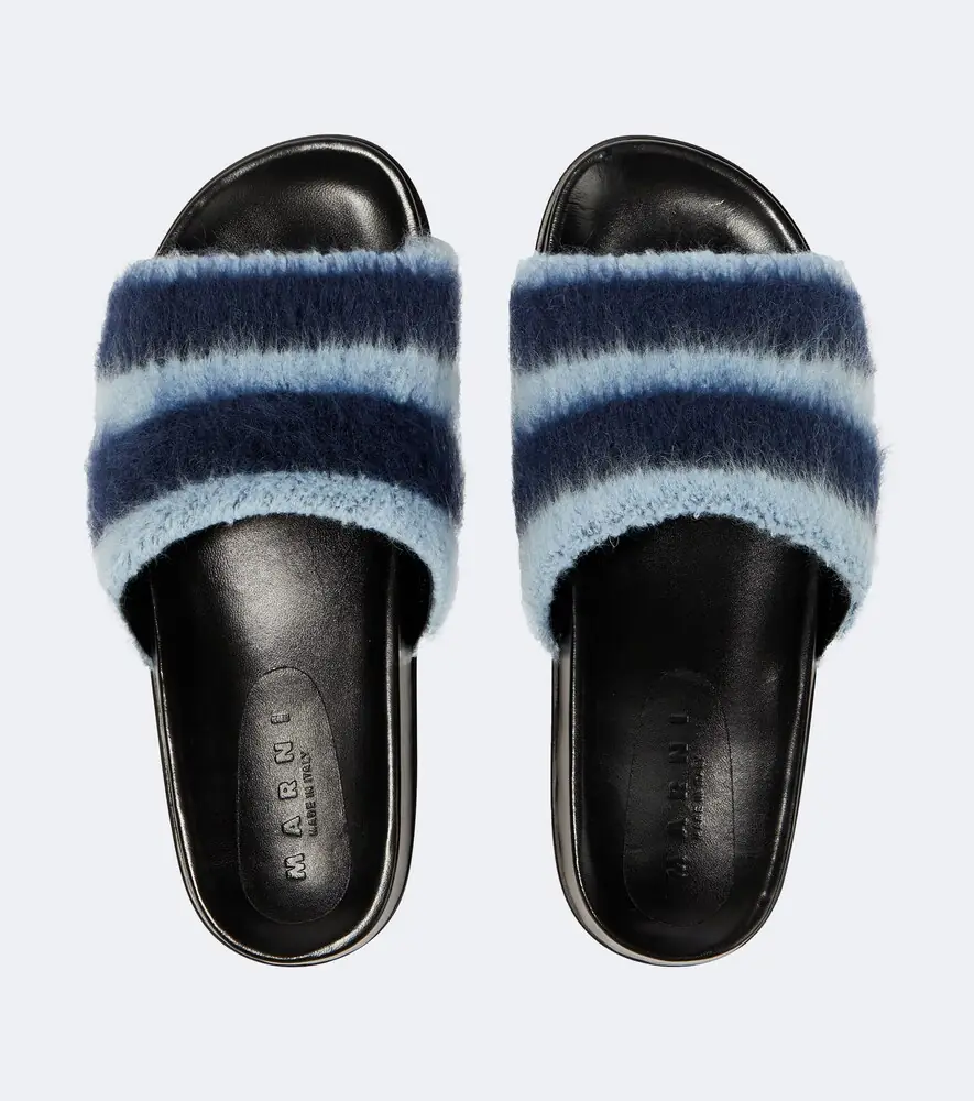 Marni Fussbett striped slides | Thumbnail 5 Marni Fussbett striped slides | Thumbnail 5