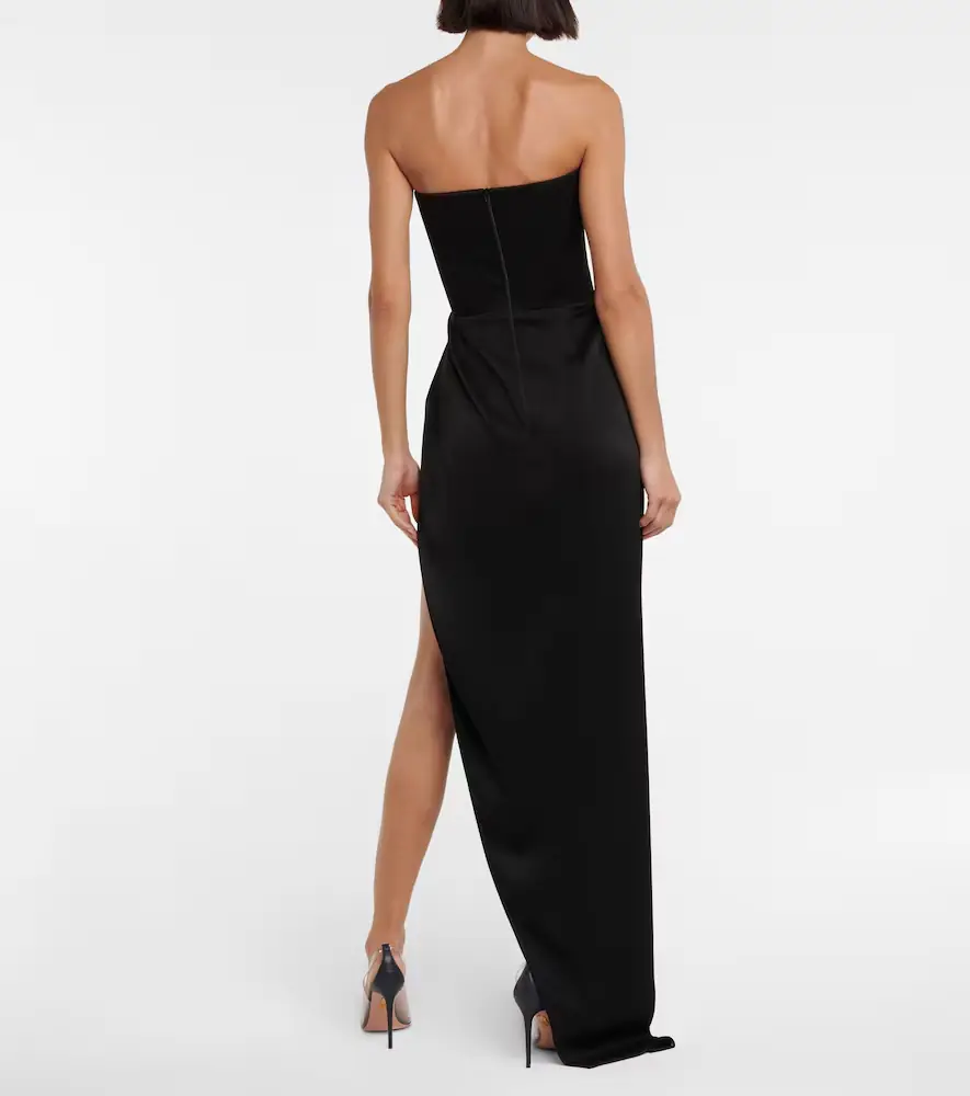 Alex Perry Ledger strapless satin gown | Thumbnail 4