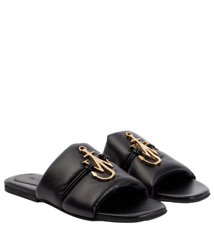 JW Anderson Anchor leather sandals