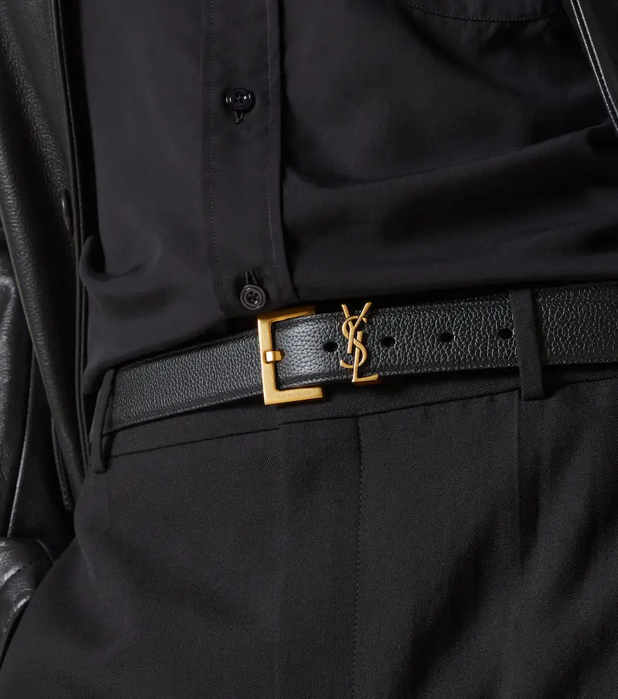 Saint Laurent Slim leather belt | Thumbnail 4