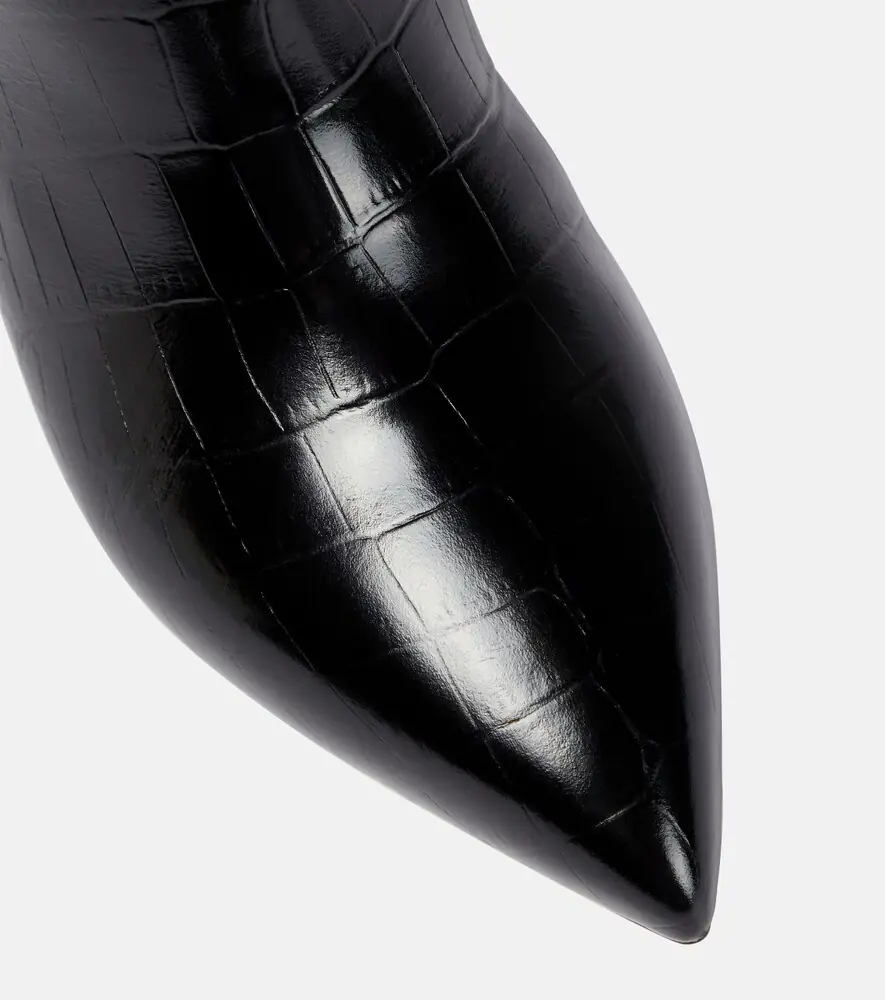 Paris Texas Croc-effect leather knee-high boots | Thumbnail 6 Paris Texas Croc-effect leather knee-high boots | Thumbnail 6