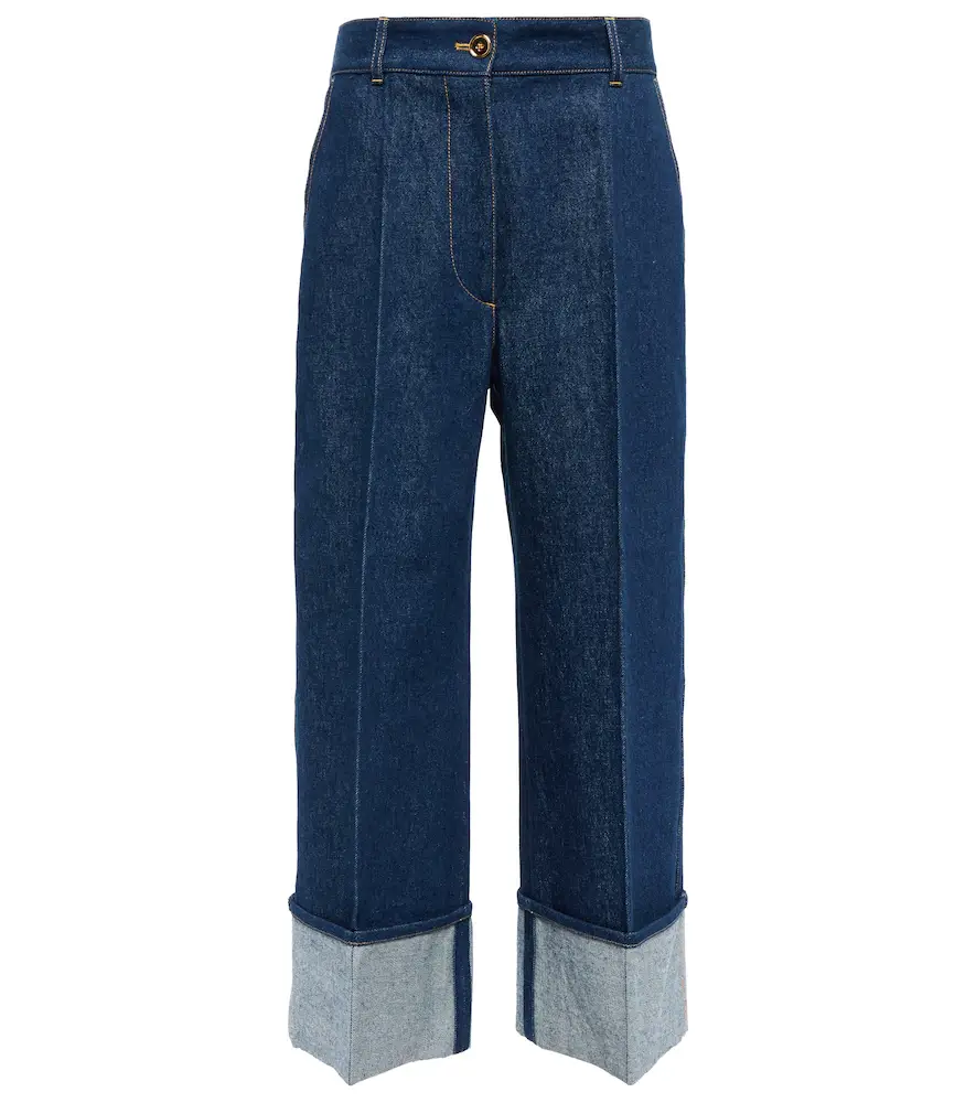 Patou Mid-rise wide-leg jeans