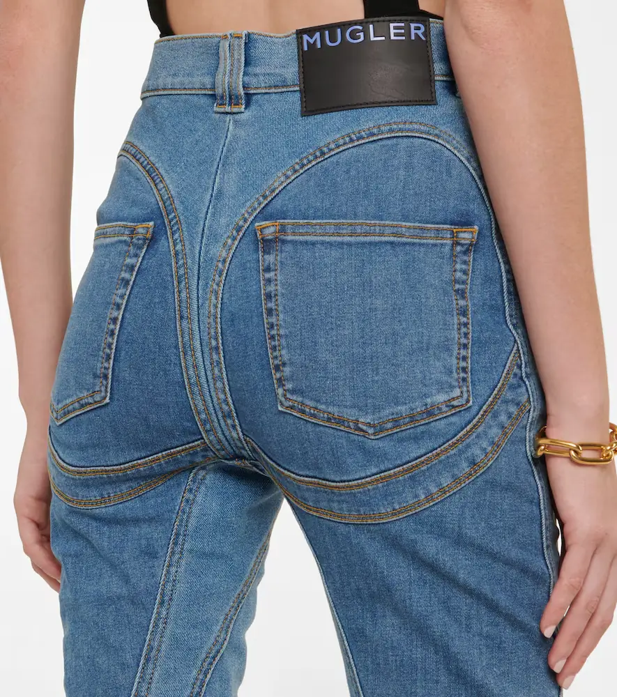 Mugler Seam-detail high-rise skinny jeans | Thumbnail 6 Mugler Seam-detail high-rise skinny jeans | Thumbnail 6