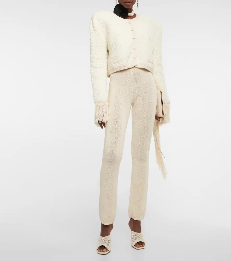 Magda Butrym Crochet high-rise slim pants | Thumbnail 3