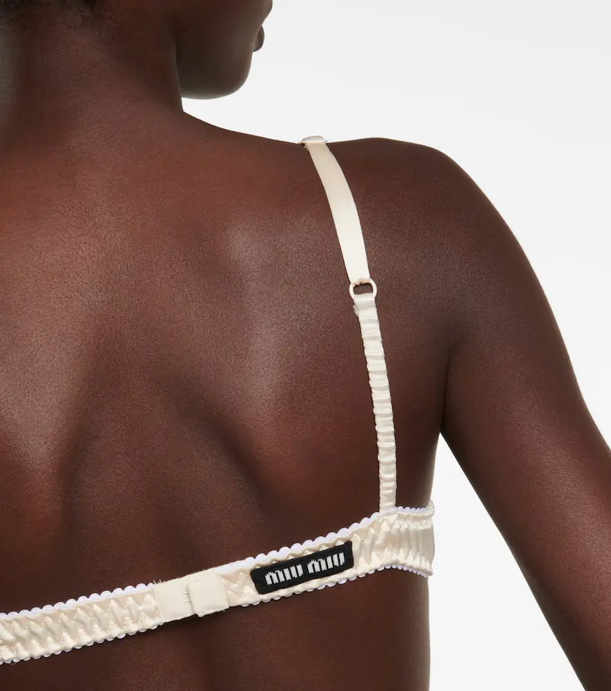 Miu Miu Underwired satin bra | Thumbnail 4