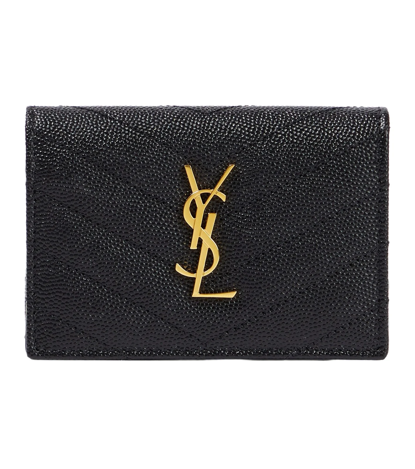Saint Laurent Cassandre matelassé leather card case