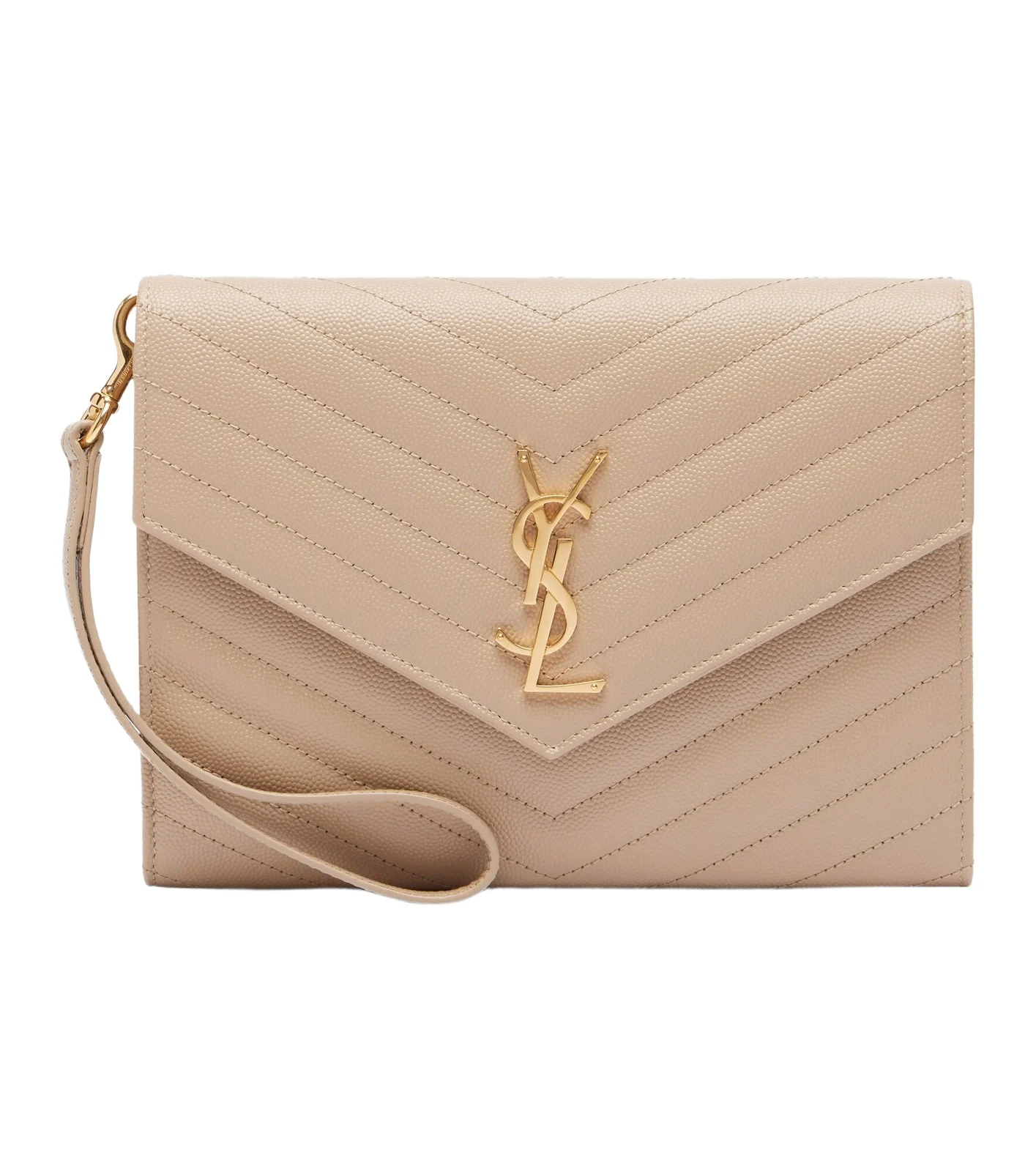 Cassandre Small matelassé leather clutch Cassandre Small matelassé leather clutch