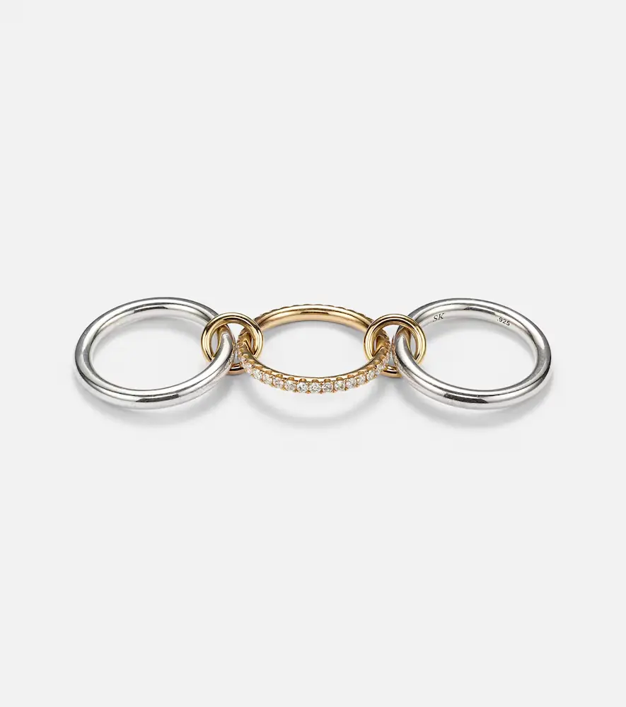 Spinelli Kilcollin Libra sterling silver and 18kt gold ring with diamonds | Thumbnail 5 Spinelli Kilcollin Libra sterling silver and 18kt gold ring with diamonds | Thumbnail 5