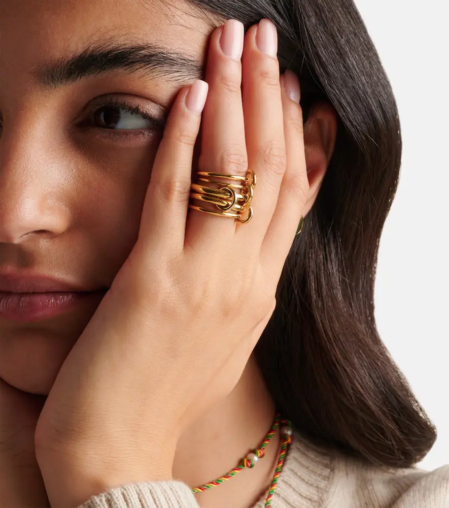 Spinelli Kilcollin Aquarius 18kt gold linked rings | Thumbnail 6