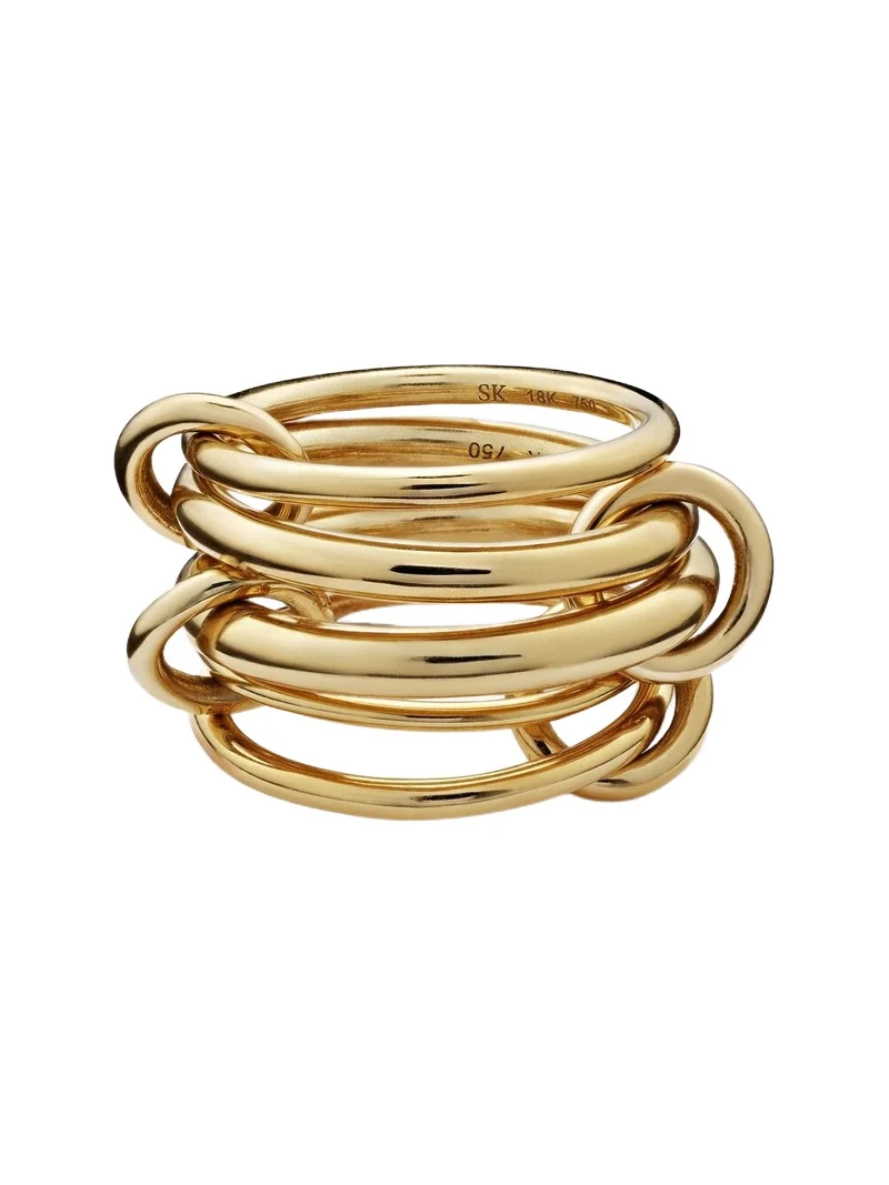 Spinelli Kilcollin Aquarius 18kt gold linked rings