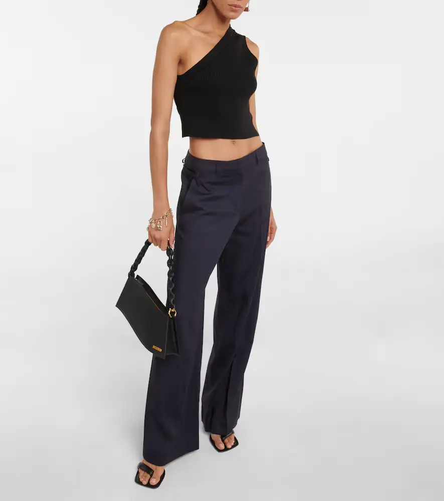 Jacquemus La Maille Ascu cropped linen-blend top | Thumbnail 3 Jacquemus La Maille Ascu cropped linen-blend top | Thumbnail 3