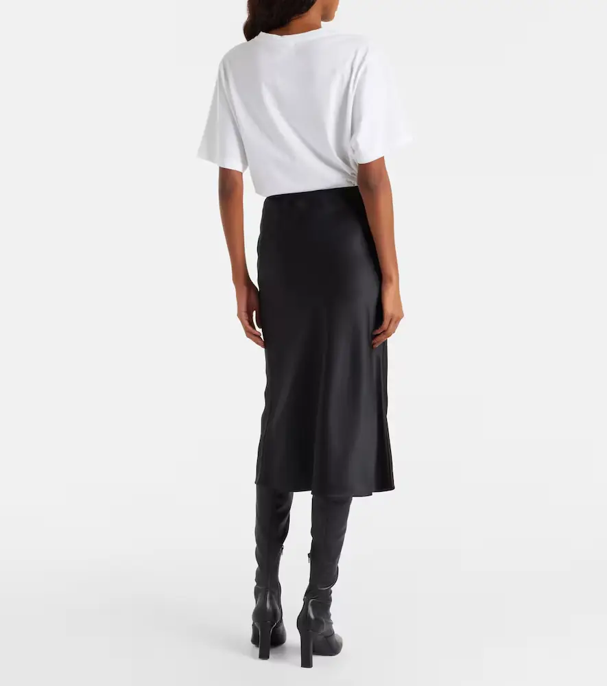 Joseph Isaak silk satin midi-skirt | Thumbnail 3 Joseph Isaak silk satin midi-skirt | Thumbnail 3