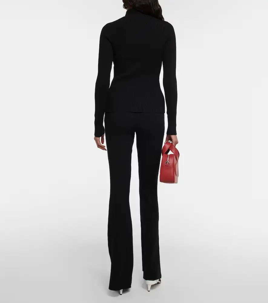 Courrèges Courrèges Logo ribbed-knit turtleneck sweater | Thumbnail 2
