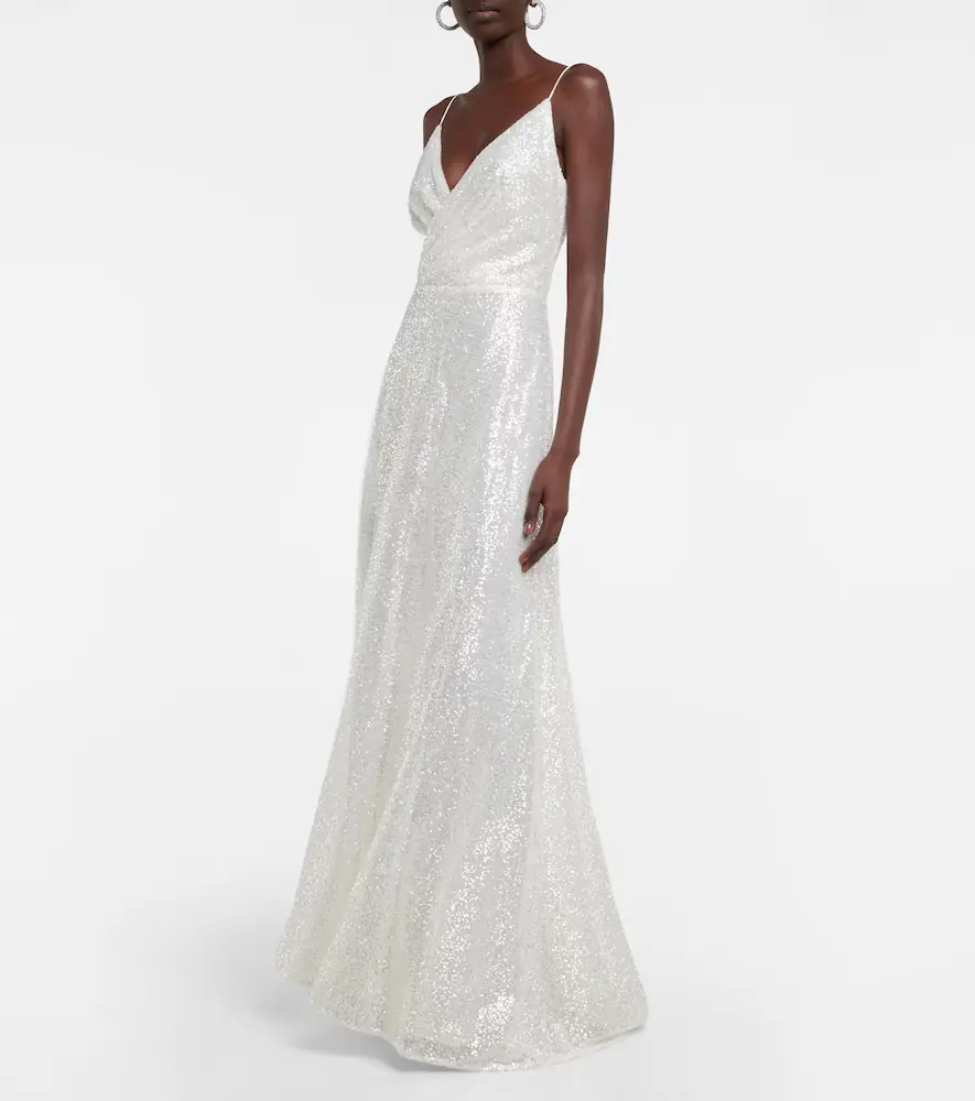 Costarellos Kristina sequined tulle gown | Thumbnail 2