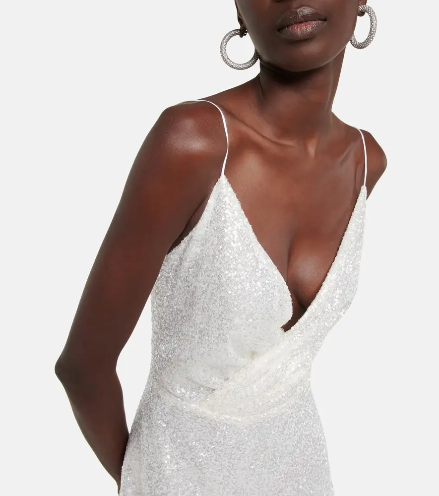 Costarellos Kristina sequined tulle gown | Thumbnail 3