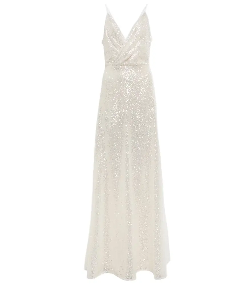 Costarellos Kristina sequined tulle gown