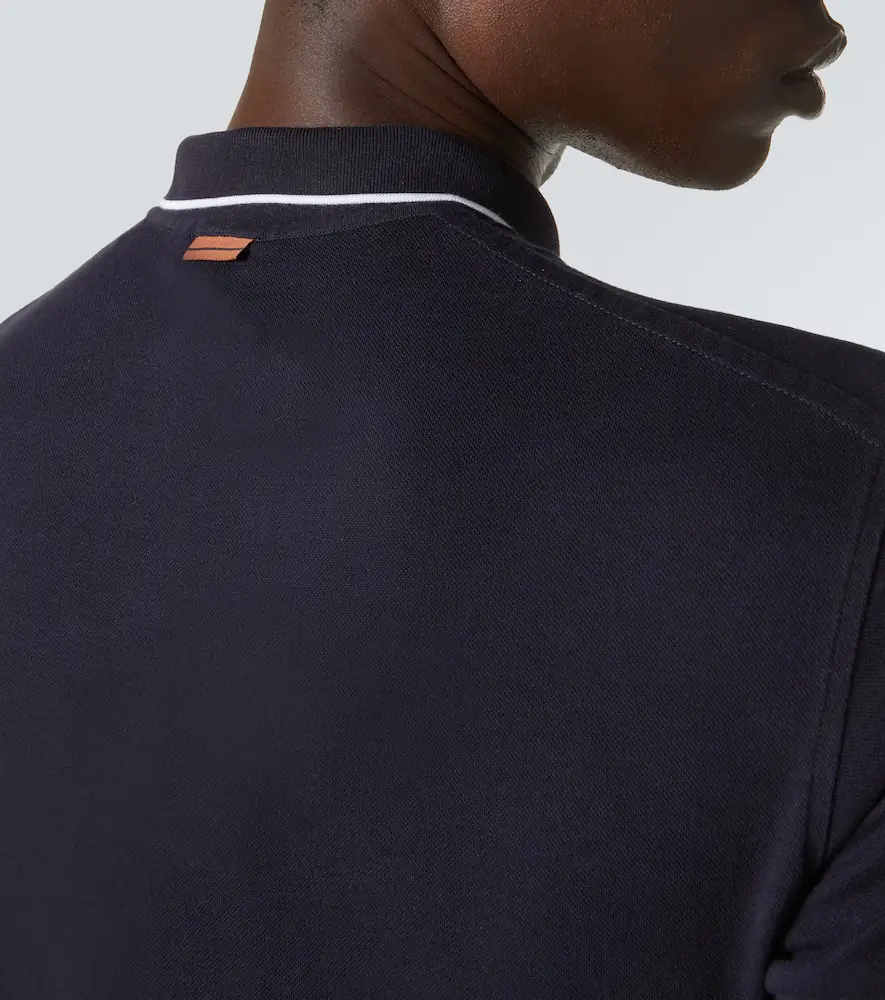 Zegna Cotton-blend polo shirt | Thumbnail 3
