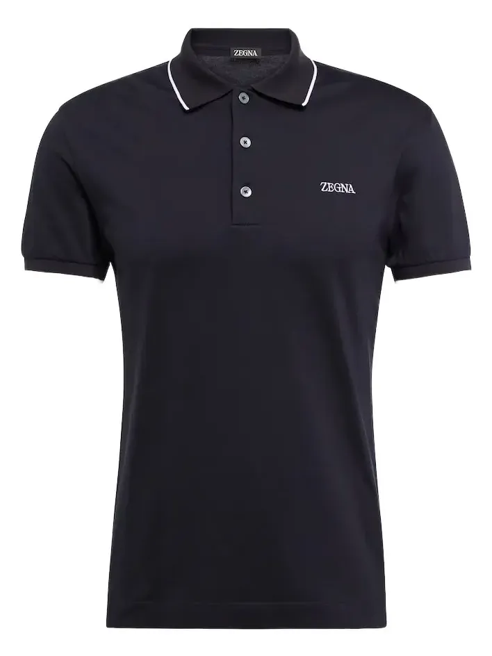 Cotton-blend polo shirt Cotton-blend polo shirt