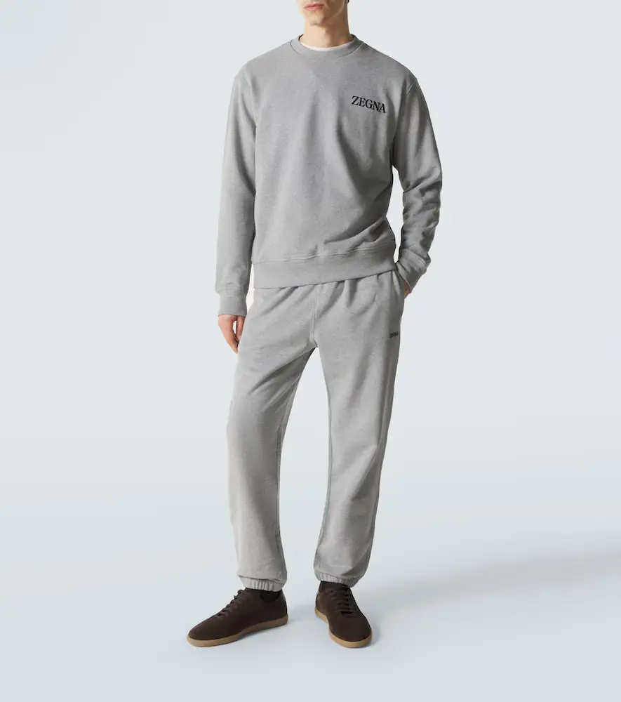 Zegna Logo cotton sweatpants | Thumbnail 4 Zegna Logo cotton sweatpants | Thumbnail 4