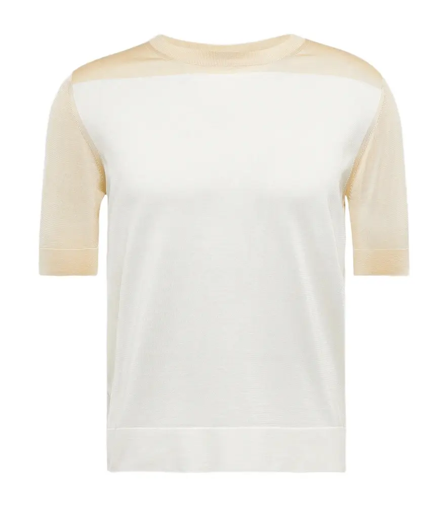 Jil Sander Oversized silk T-shirt
