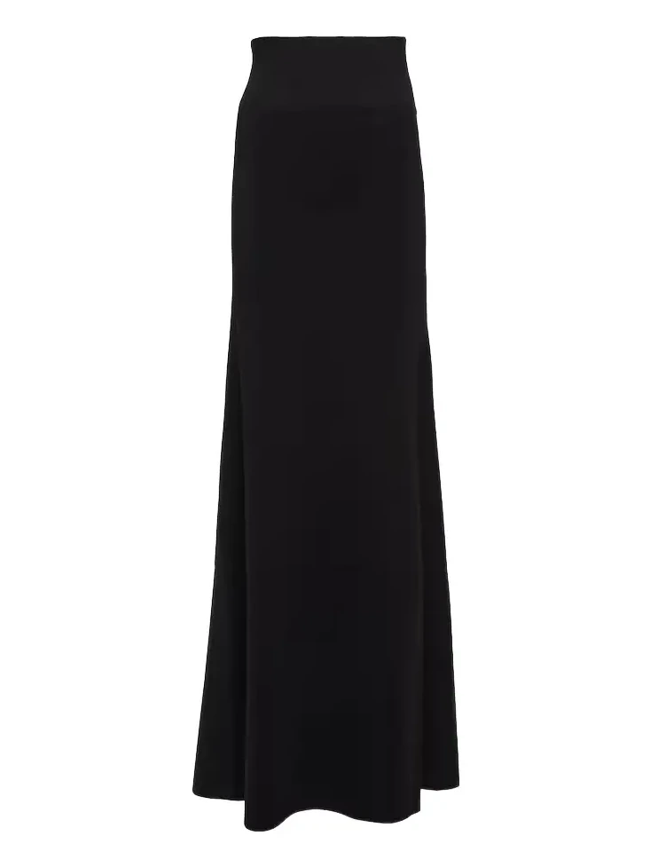 High-waisted maxi skirt