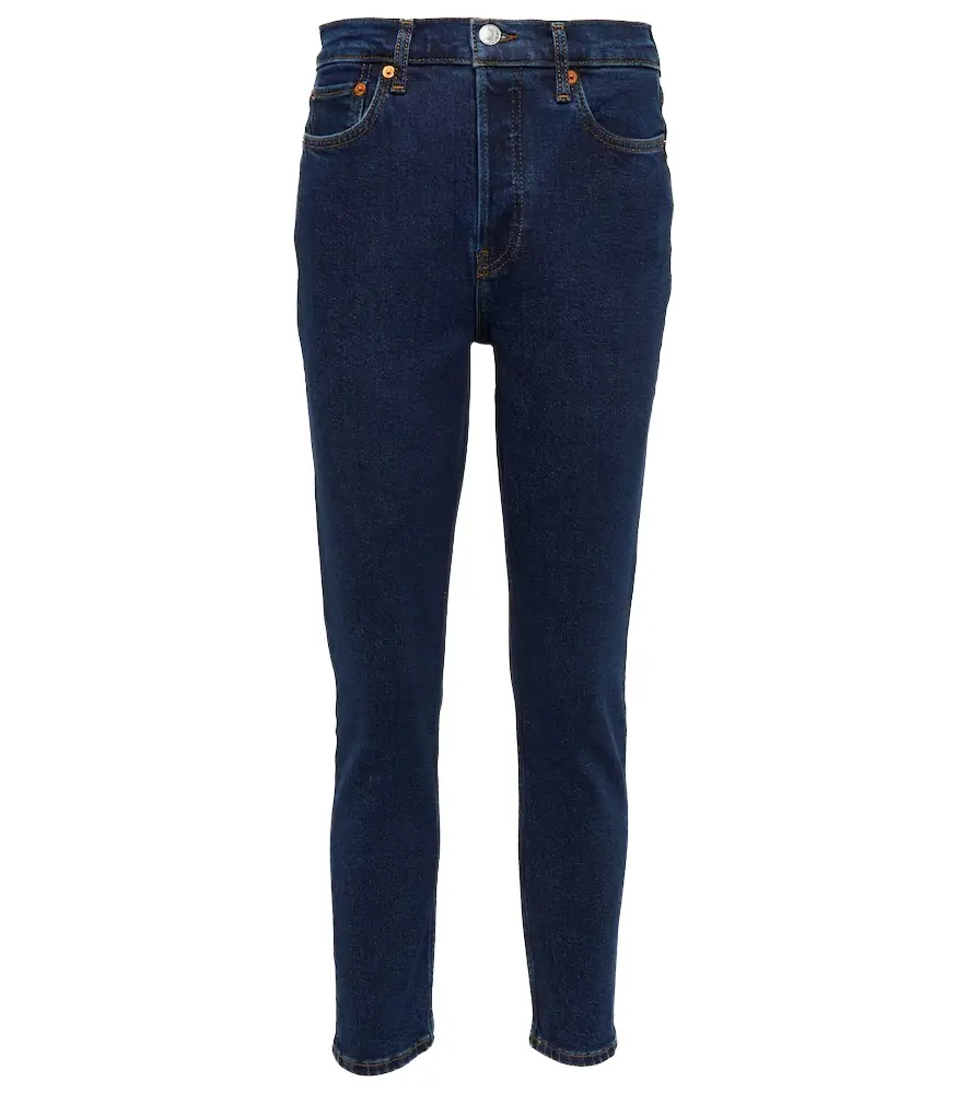 RE/DONE ‘90s high-rise cropped skinny jeans