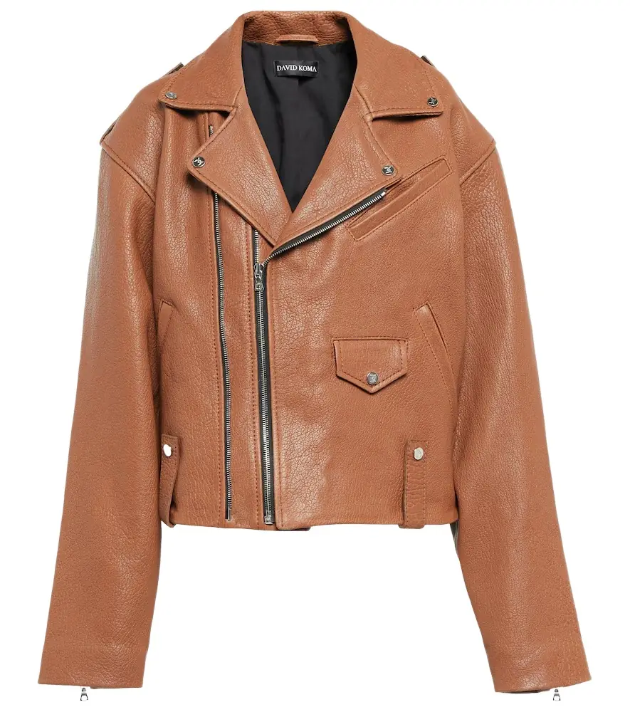 David Koma Oversized leather jacket | Image 1 David Koma Oversized leather jacket | Image 1