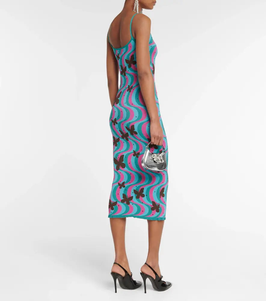 Alessandra Rich Jacquard midi dress | Thumbnail 4